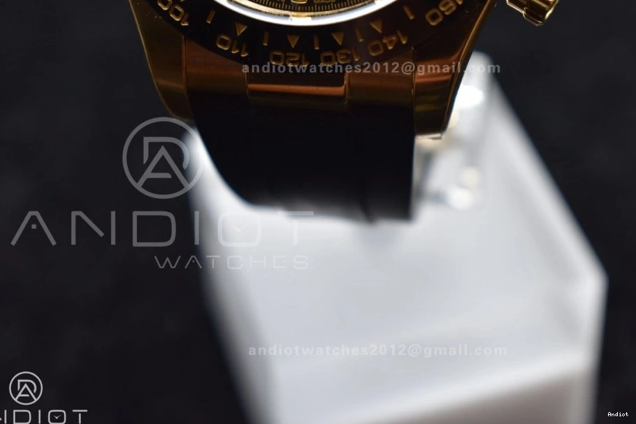 on Daytona Black Oysterflex 1:1 Dial Clean Strap SA4130 Rubber Best Edition 116518 0401